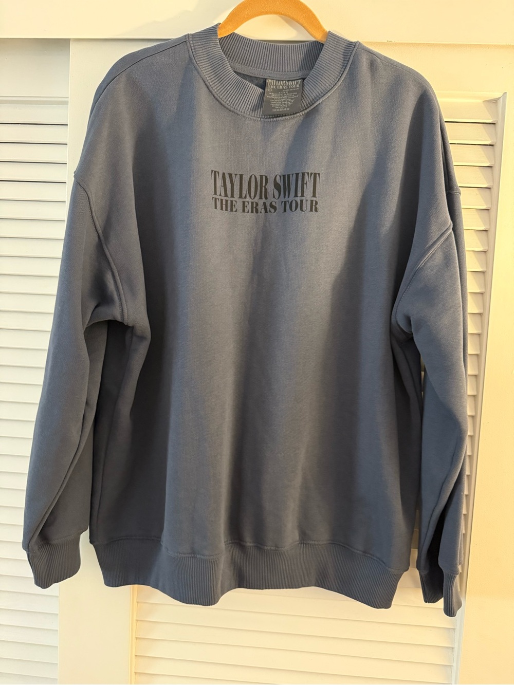 The coveted Taylor Swift The Eras Tour Blue Crewneck Sweatshirt! New w/o tag M
